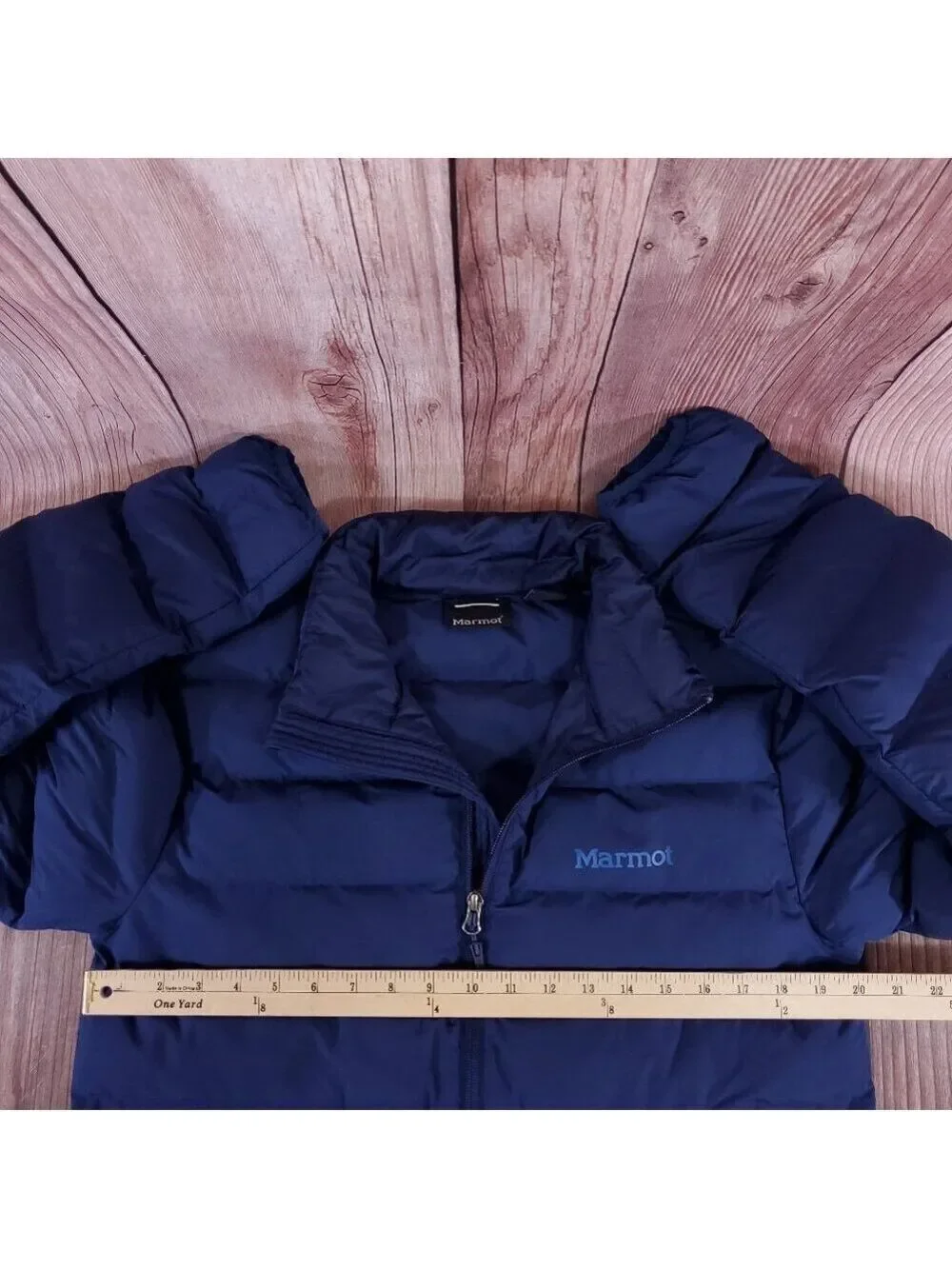 Marmot Mens Small Alassian Featherless Jacket 3M Thinsulate Navy Blue